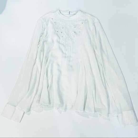 The Jetset Diaries Ivory Marrakesh Open Back Top M - Picture 6 of 9